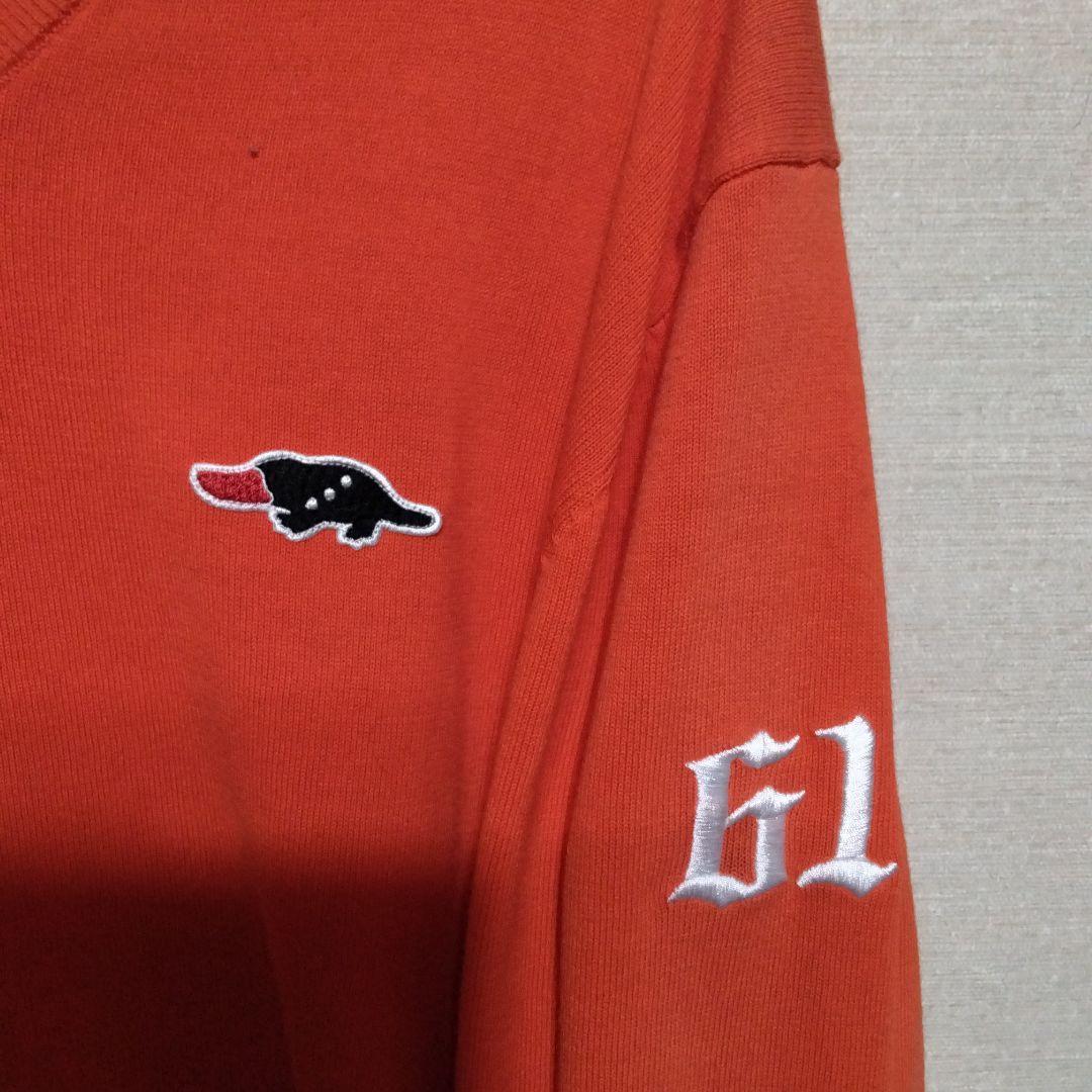 rough＆ swell オレンジ Vネック セーター M