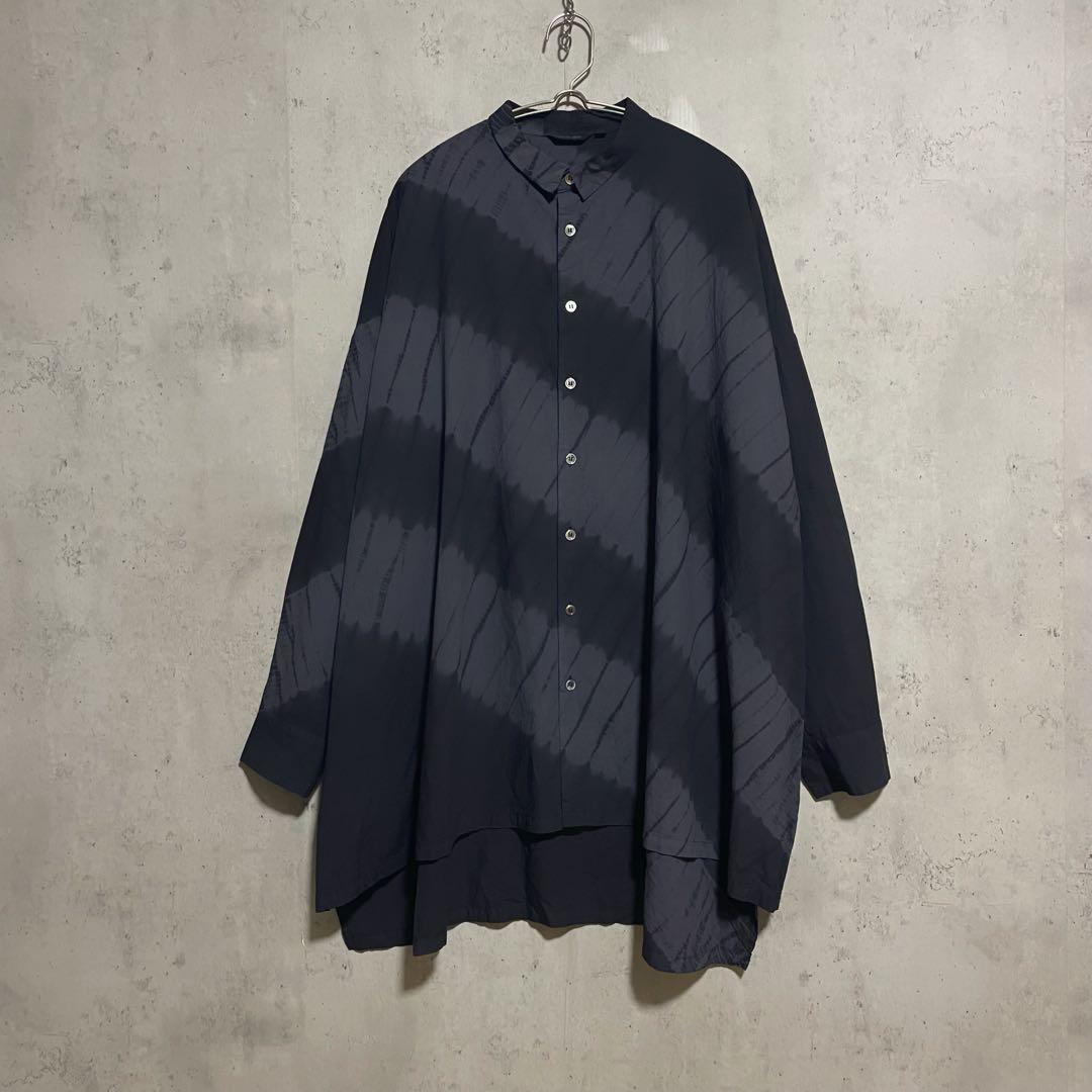 パドカレ　インドオーガニックコットン　有松絞り　竜巻流水絞りブラウス