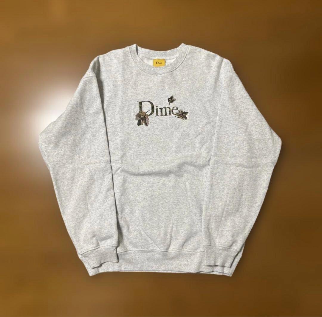 Dime Leafy crew neckグレー L トレーナー