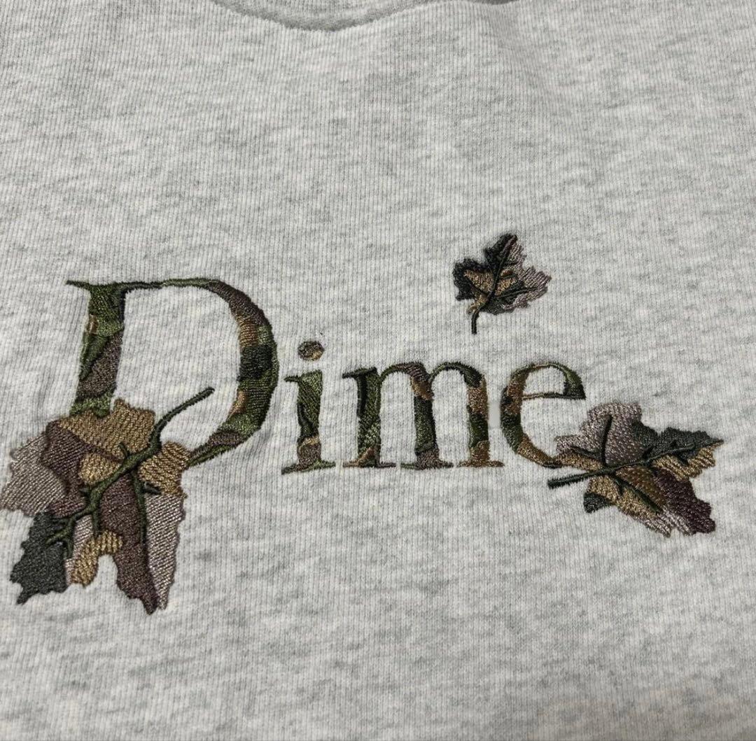 Dime Leafy crew neckグレー L トレーナー