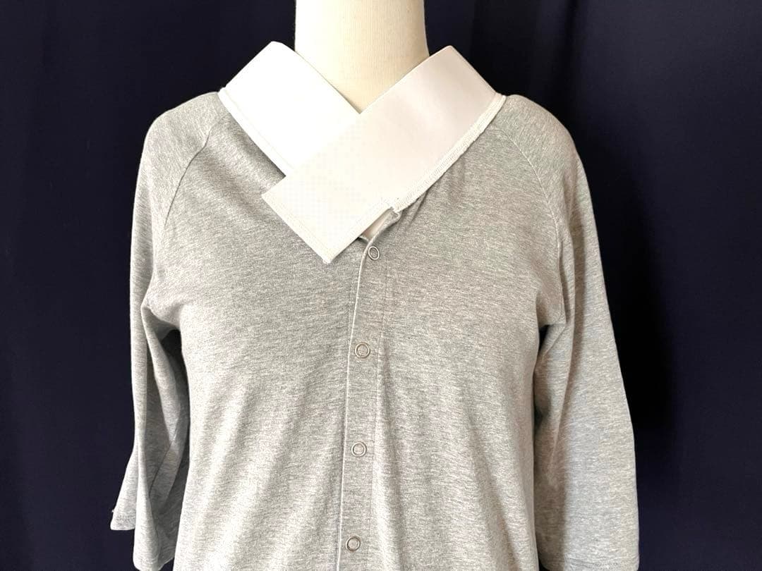 【くるり】前開きTシャツ襦袢ルグラン　ワンピースタイプ　グレー　お値下げ