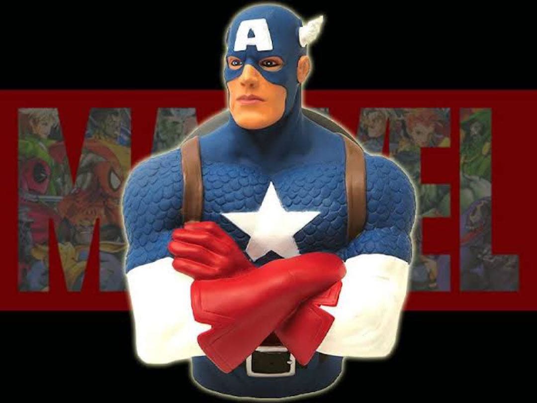 【即購入ok!!】MARVEL キャプテンアメリカ フィギュア 貯金箱