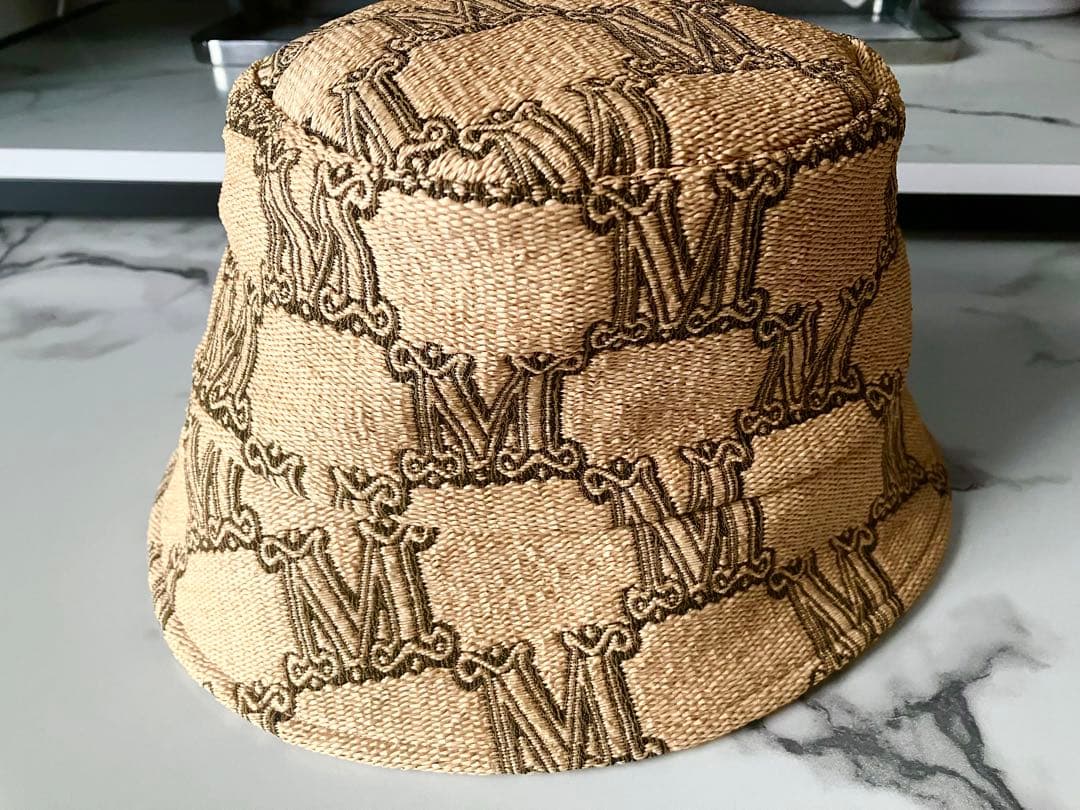 ラフィアバケットハット