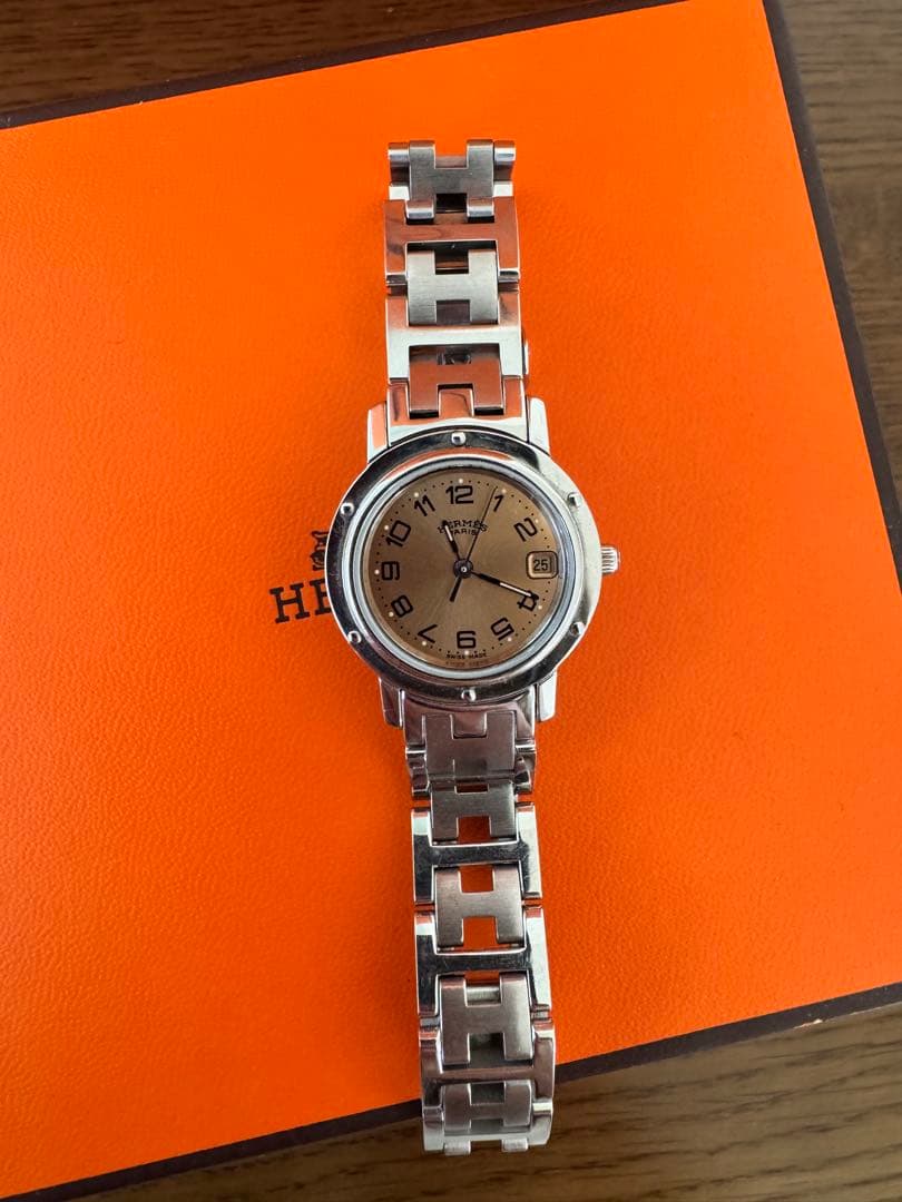 【美品】HERMES クリッパー 腕時計 レディース
