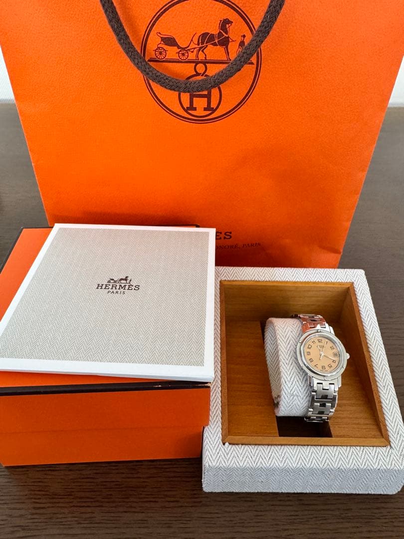 【美品】HERMES クリッパー 腕時計 レディース