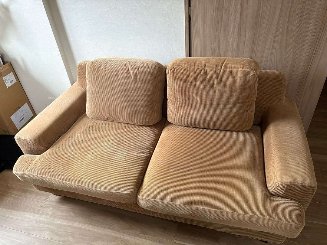 【かず】unico　GREIGカバーリングソファ 2.5シーター