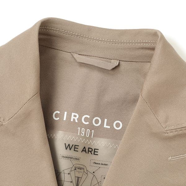 CIRCOLO 1901 チルコロ ジャージーダブルジャケット グレージュ 46