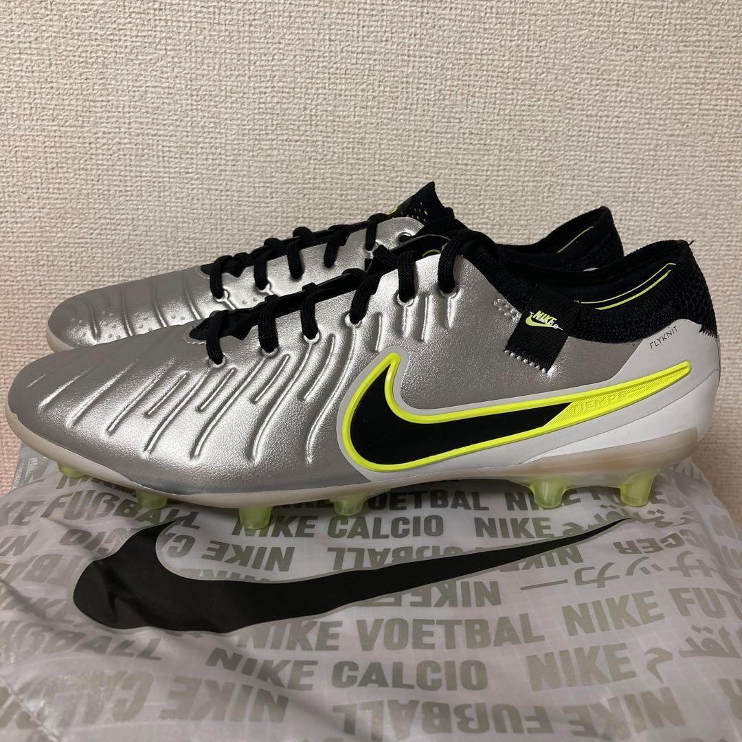 ナイキ ティエンポ レジェンド 10 エリート AG-PRO 28㎝ シルバー黒