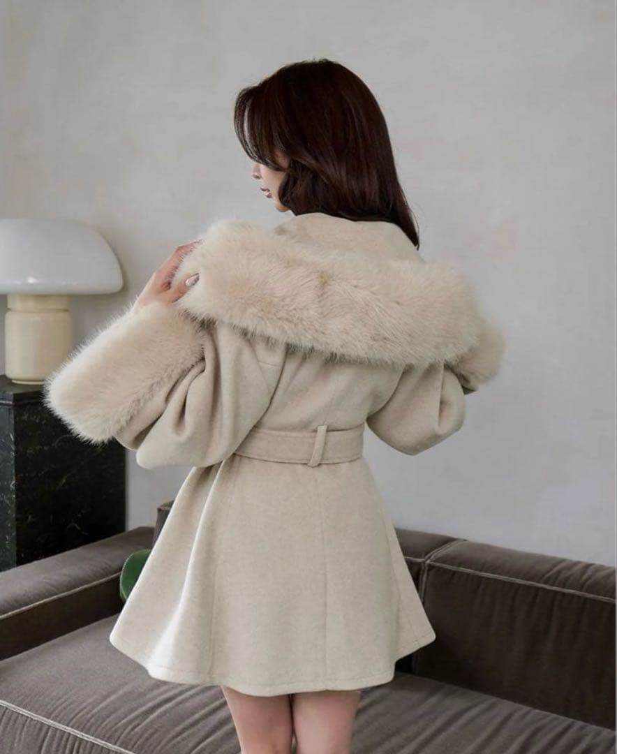 【新品】Darich ウエストベルトプリンセスラインコート BEG ノベルティ有