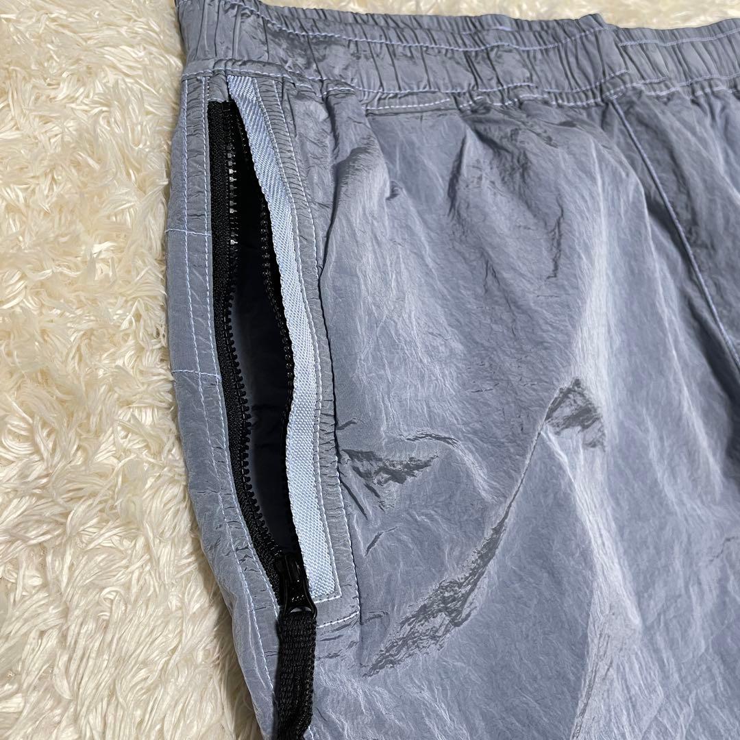 STONE  ナイロンメタル　カーゴパンツ　ライトブルー Lサイズ