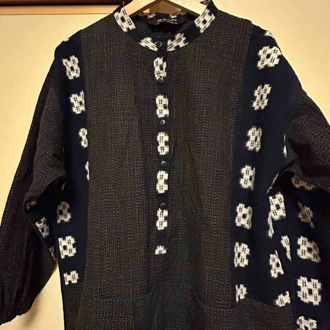 【匿名配送】儀右ヱ門　儀右衛門　ギエモン　久留米　絣　かすり　チュニック