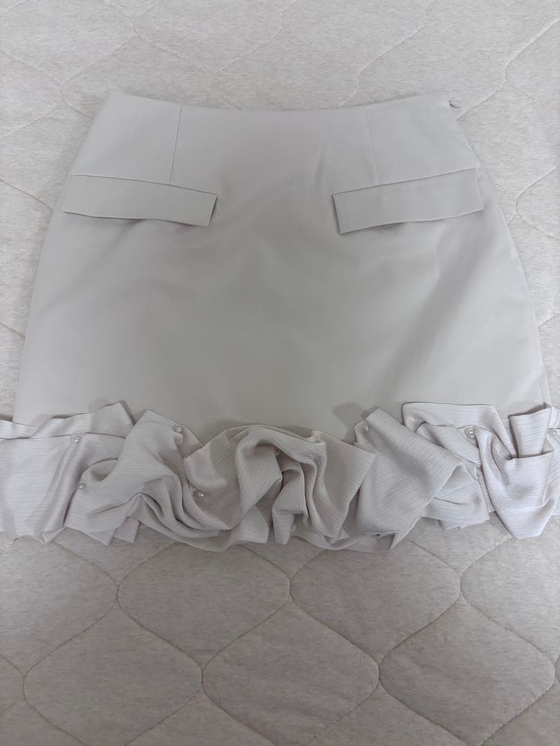 herlipto Volant Mini Skirt(ecru/Mサイズ)