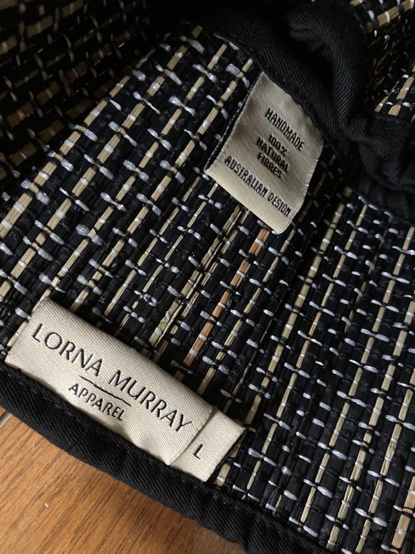 【正規品】 ローナマーレイ ブラックL美品麦わら帽子monako