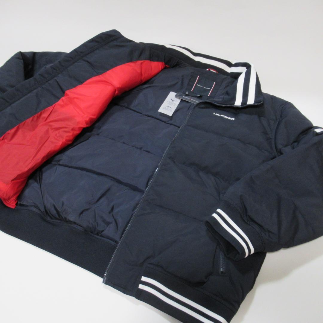 トミーヒルフィガー新品ネイビー中綿入りジャンバー / ジャケット L