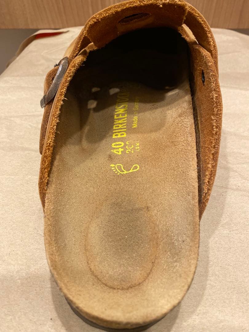 【BIRKENSTOCK】Boston・スエードレザー・ミンク　26センチ