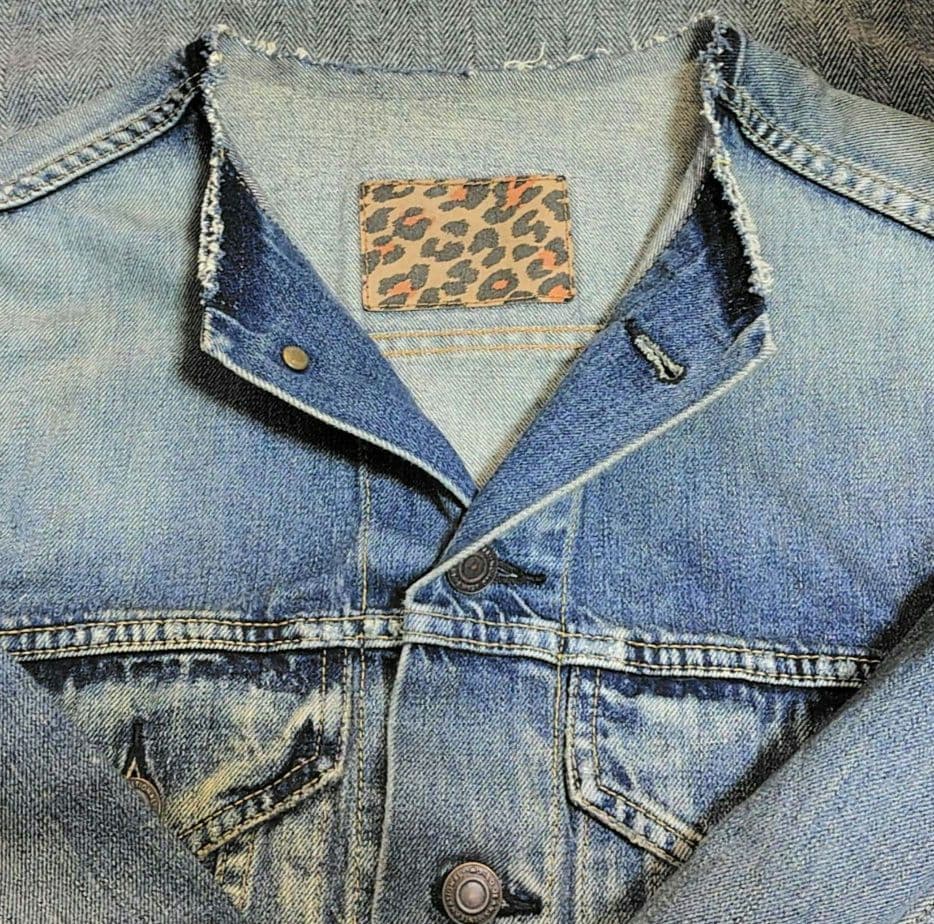 ※美品 Whim Gazette ノーカラー デニムGジャン