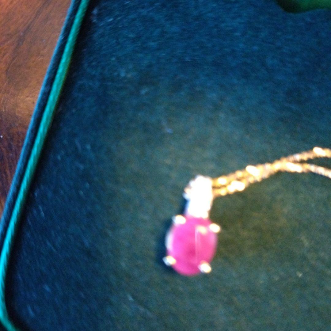 こちら専用 k182 ルビー ネックレストップ