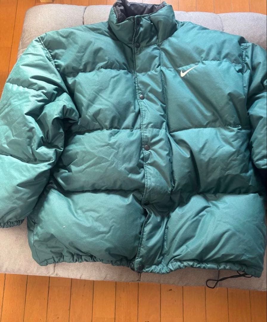 NIKE グリーン ダウンジャケット Lサイズ