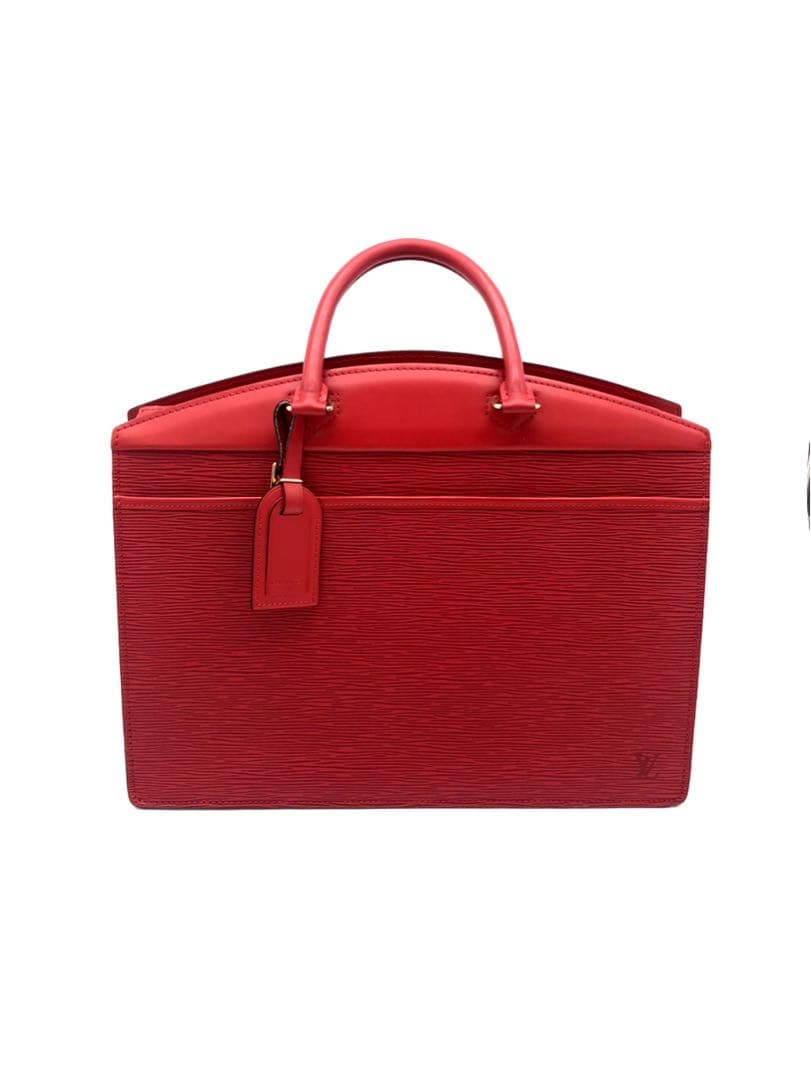 ルイヴィトンエピリヴィエラレザー レッド ビジネスバッグハンドバッグ