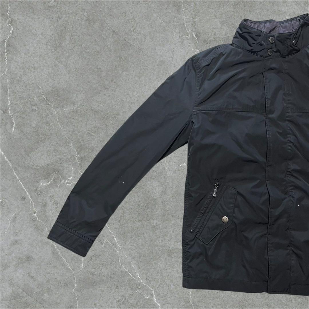 たろう Barbour 防水シェル中綿ジャケット黒クラシックタータン