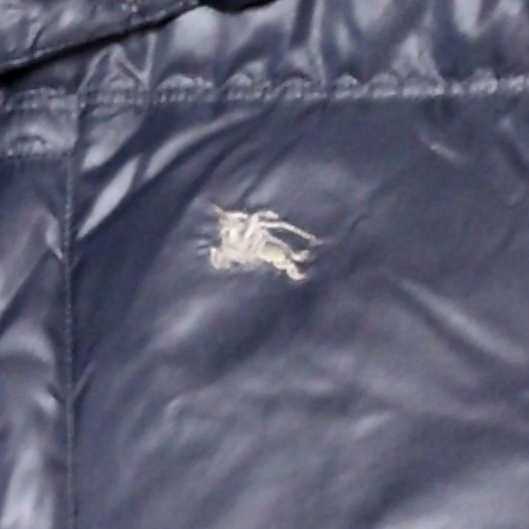 バーバリーブルーレーベル　ダウンジャケット　ホースロゴ　L　肉厚 ノバチェック