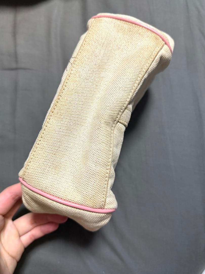 coach キャンバスタトゥー アクセサリーポーチ 花柄 ワンショルダーバッグ