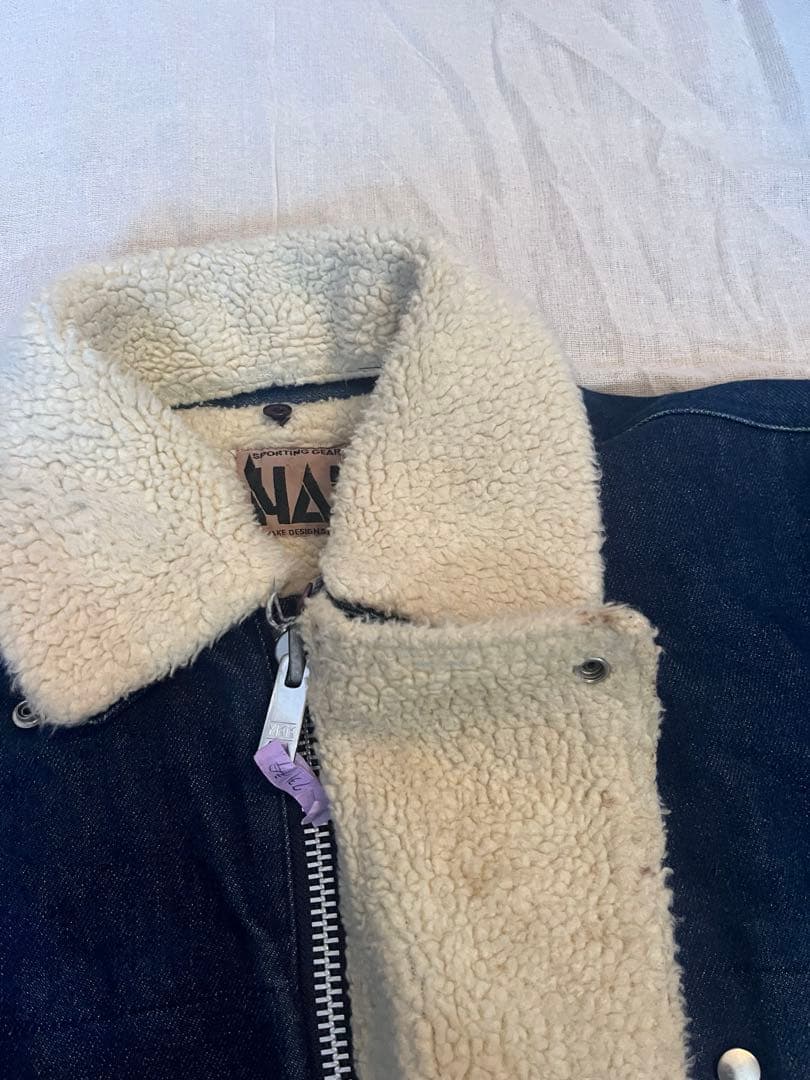 HAI sporting gear イッセイミヤケ ボアデニムジャケット　M