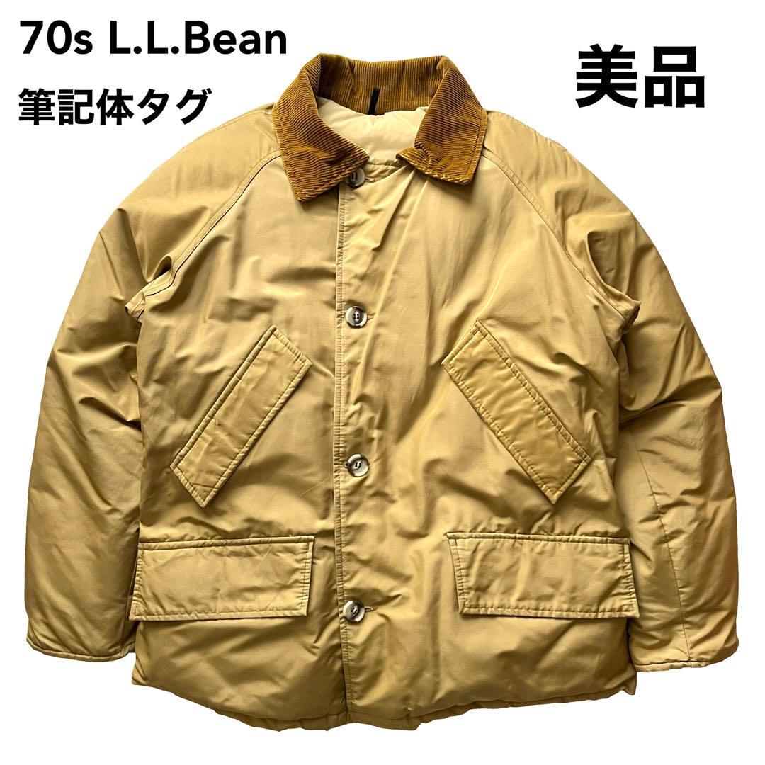 70s L.L.Bean ダウンマッキーノ 筆記体タグ 美品 レア