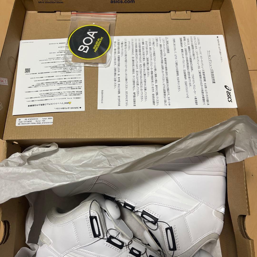 ASICS BOAシステム安全靴 ホワイト　CP304