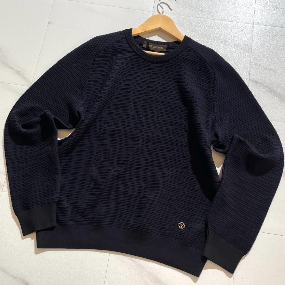 【極美品/L】LOUIS VUITTON ルイヴィトン セーター LV金具ロゴ