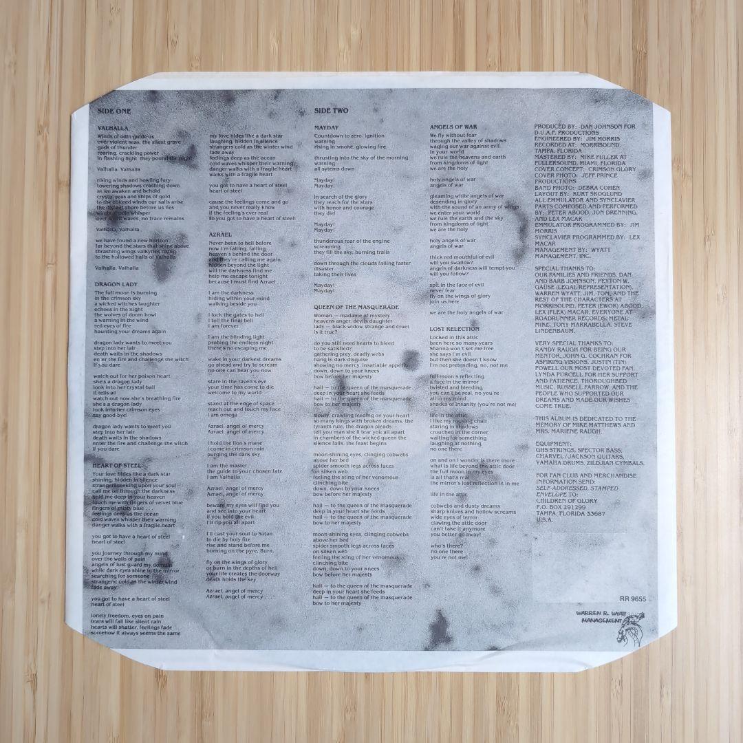 洋楽 CRIMSON GLORY