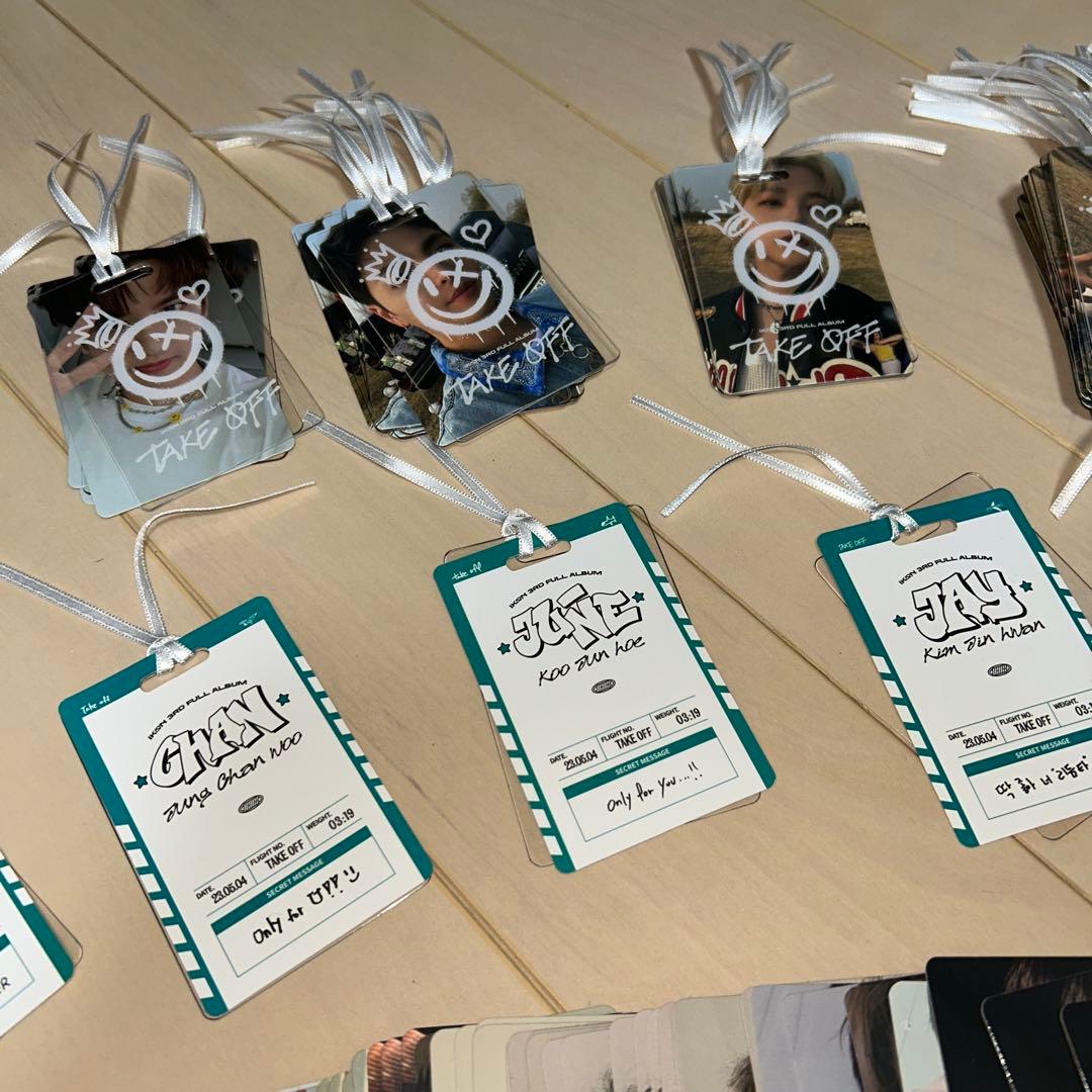 iKON TAKE OFF トレカ160枚＋トラベルタグ49枚 まとめ売り