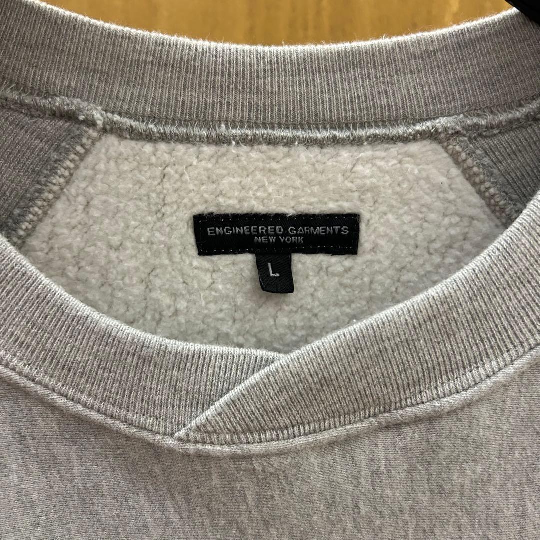 ENGINEERED GARMENTS スウェット クルーネック L グレー