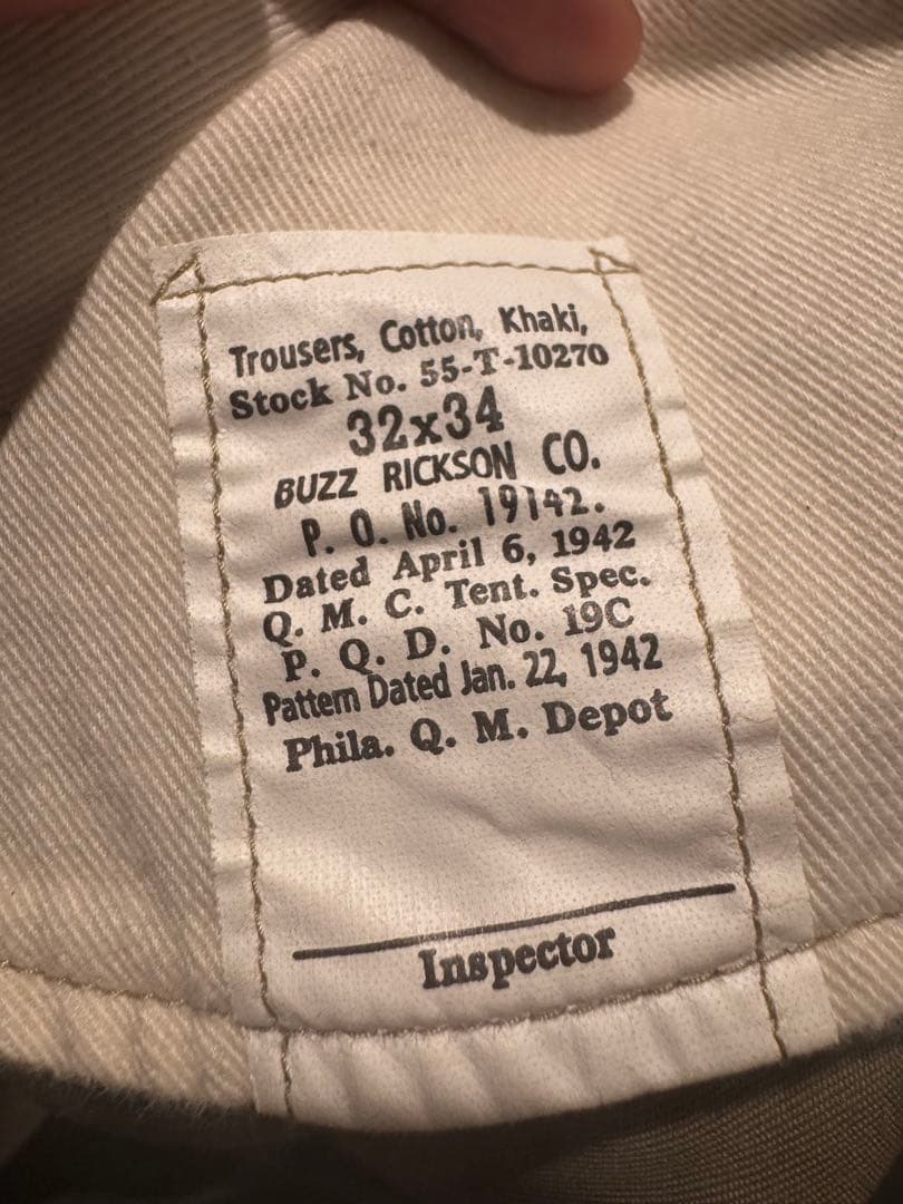 バズリクソンズ　チノ　w32 股下65センチ