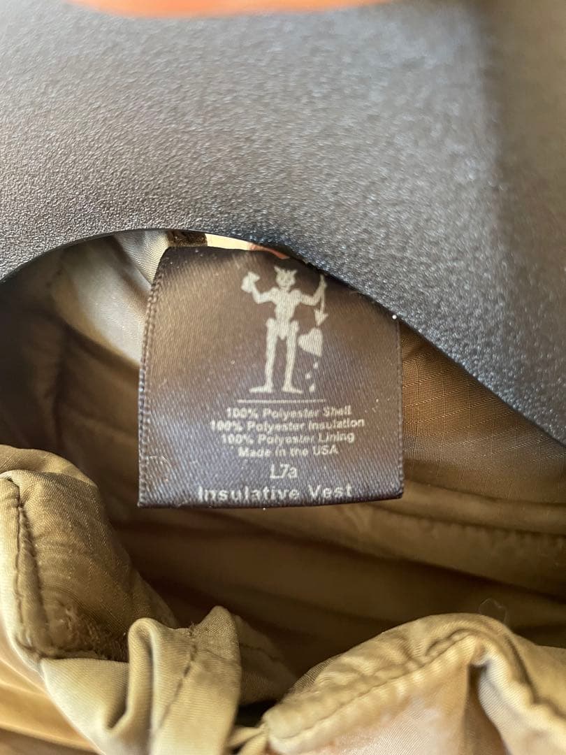 トップス PCU LEVEL7 HALF ZIP PRIMALOFT VEST