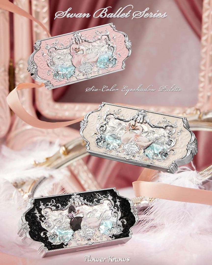 【新品3点セット】フラワーノーズ　スワンバレエ　アイシャドウパレット　未開封