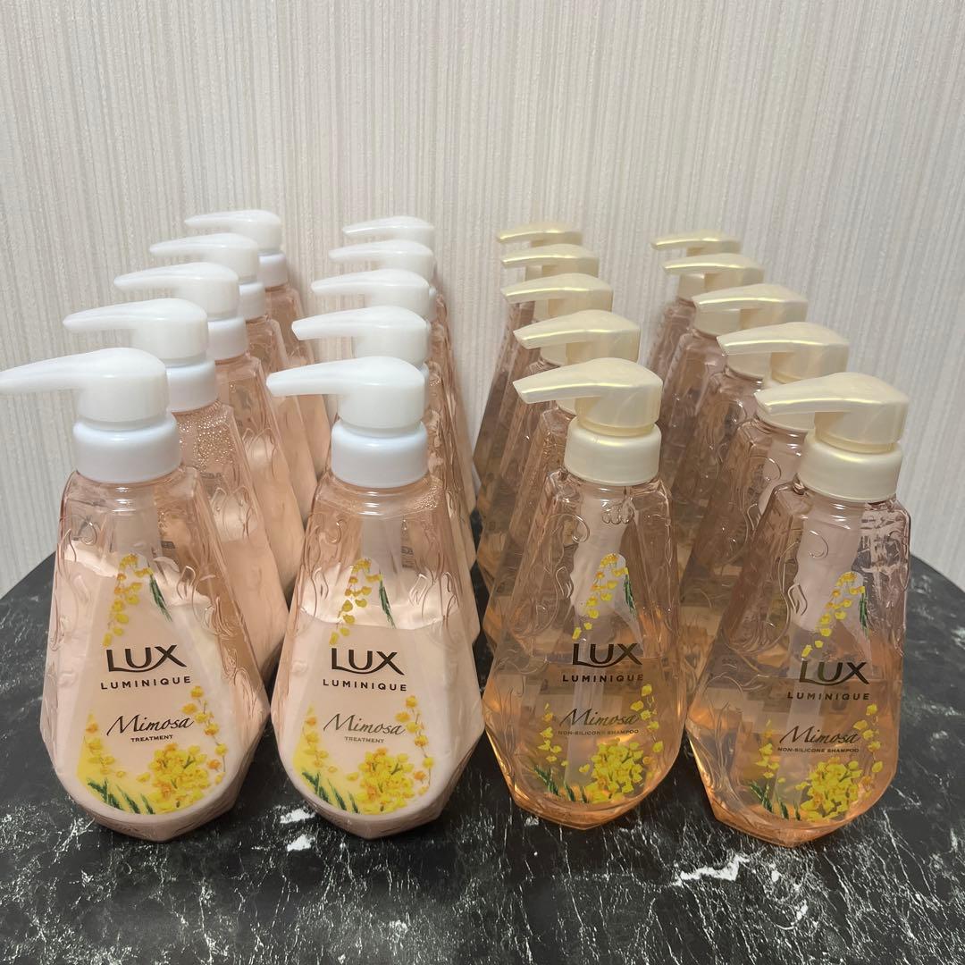 ラックスルミニークミモザの香りシャンプー、トリートメント　370g計20本セット