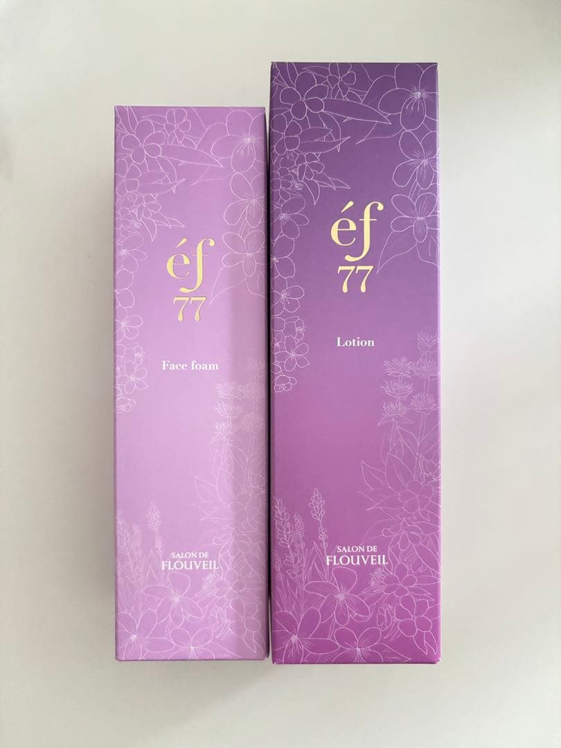 2点セット　ef77 洗顔フォーム　化粧水　ローション　フルベール　保湿　泡洗顔