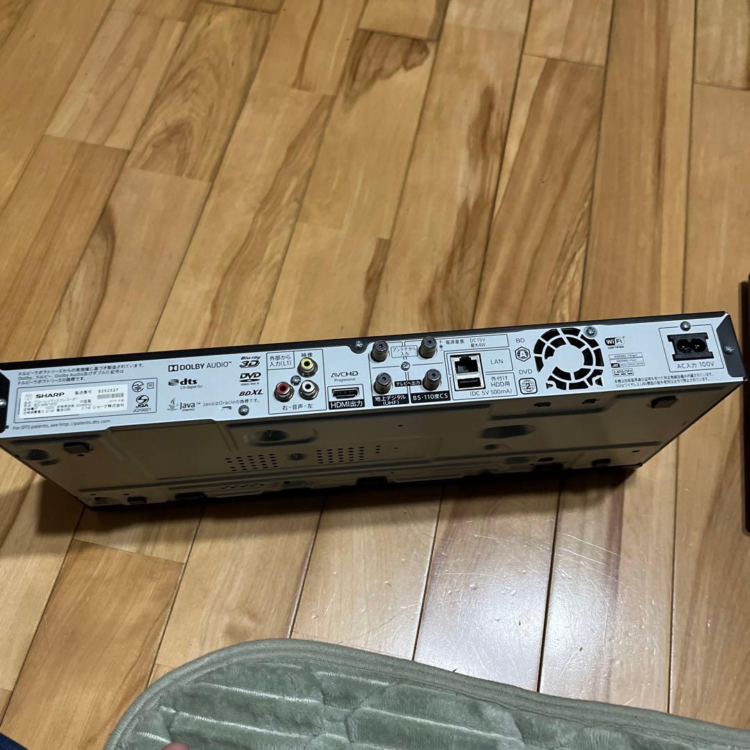 SHARP AQUOS ブルーレイレコーダー 本体