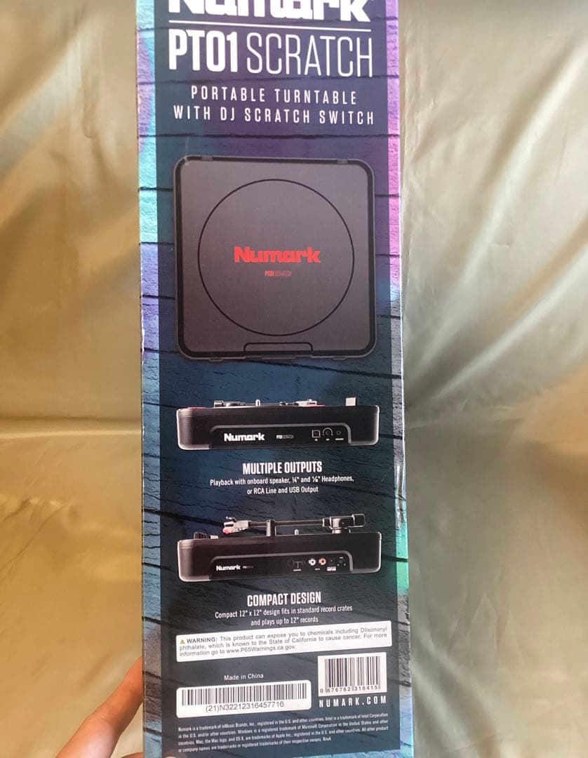 Numark PT01 Scratch + スクラッチ用カスタムフェーダー交換済