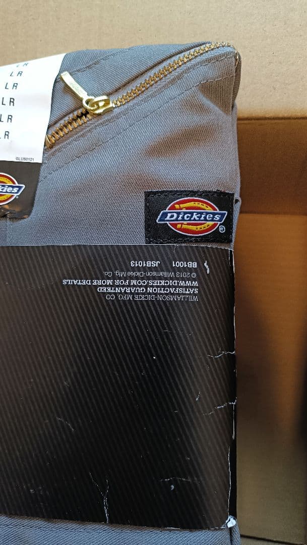 新品未使用 ディッキーズ 長袖 つなぎ L カバーオール グレー Dickies