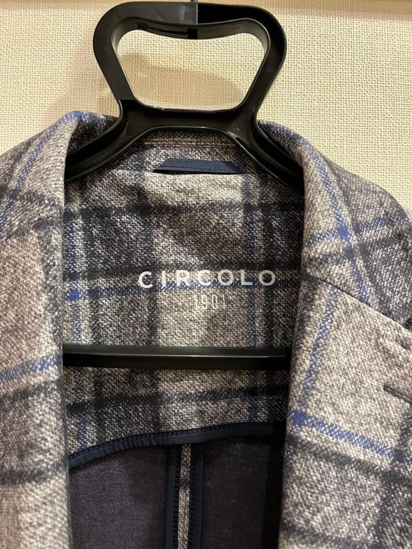 CIRCOLO 1901 チェック柄テーラードジャケット　50 秋冬