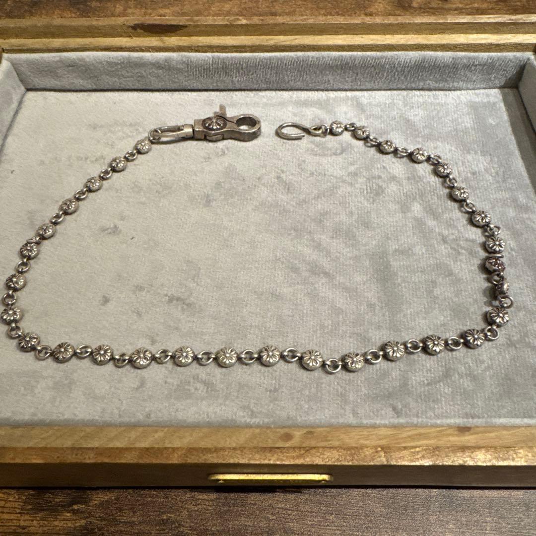 クロムハーツ調 925刻印 シルバーウォレットチェーン