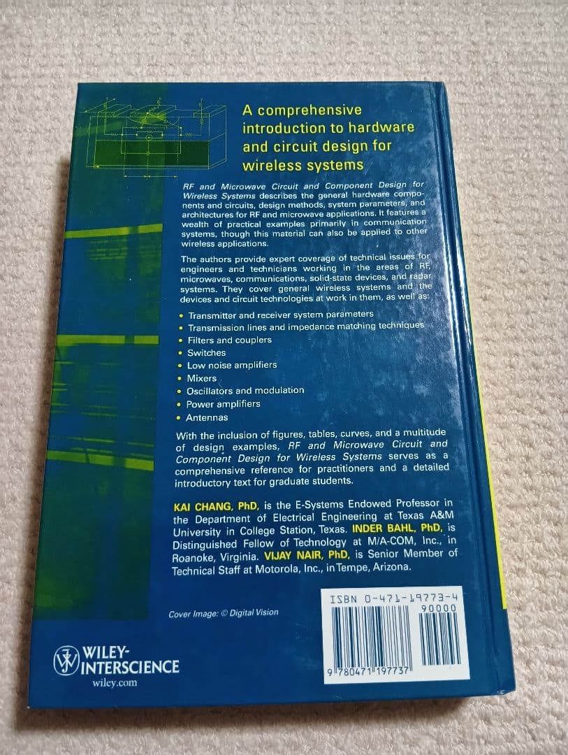 洋書 RF and Microwave Circuit Design for