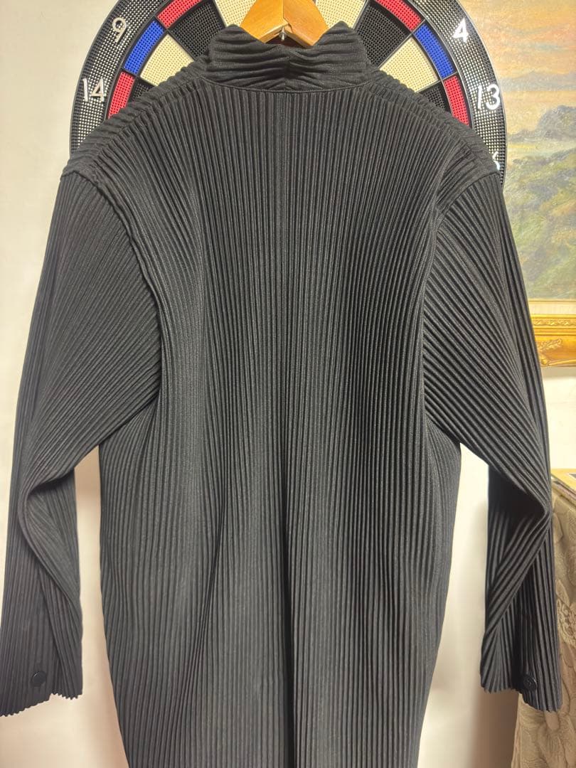 HOMME PLISSÉ ISSEY MIYAKE マオカラー ロングジャケット
