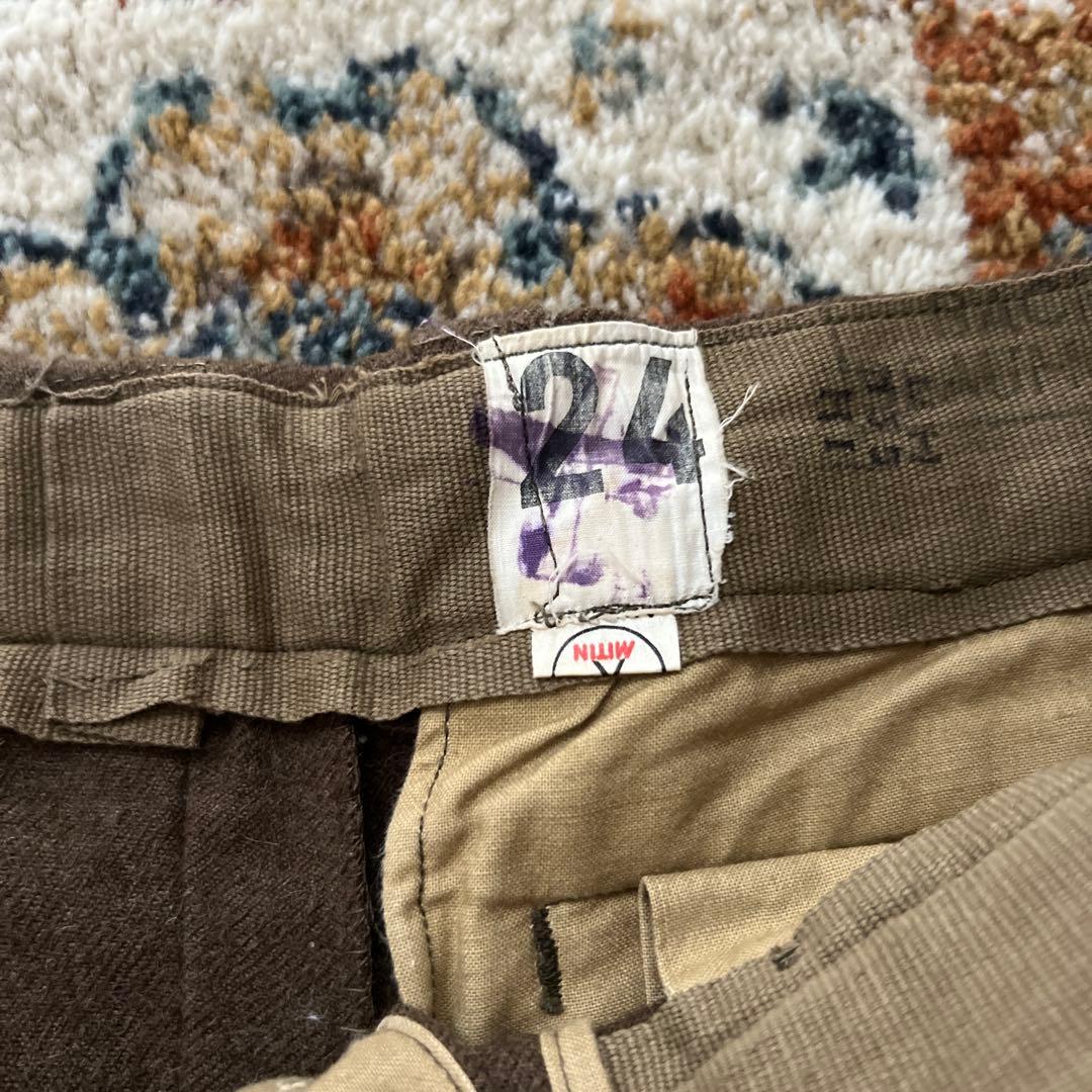 げ*る様 フランス軍　ウールトラウザパンツ　M52 50s 60s