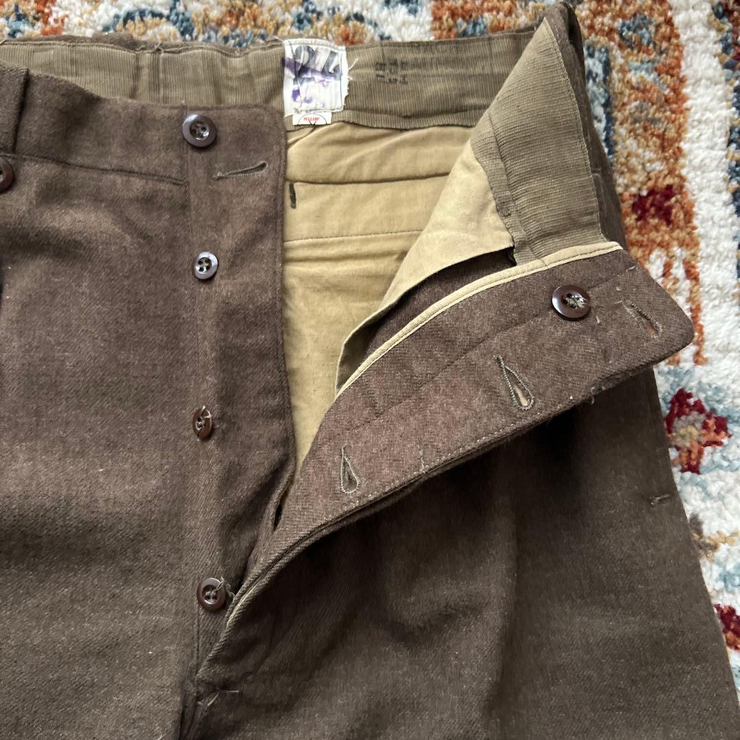 げ*る様 フランス軍　ウールトラウザパンツ　M52 50s 60s