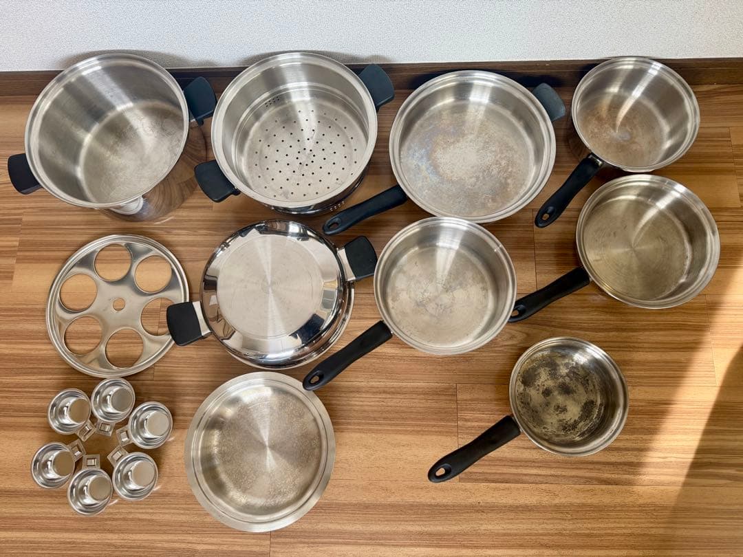 アムウェイ クイーンクック 鍋21ピースセット IH対応