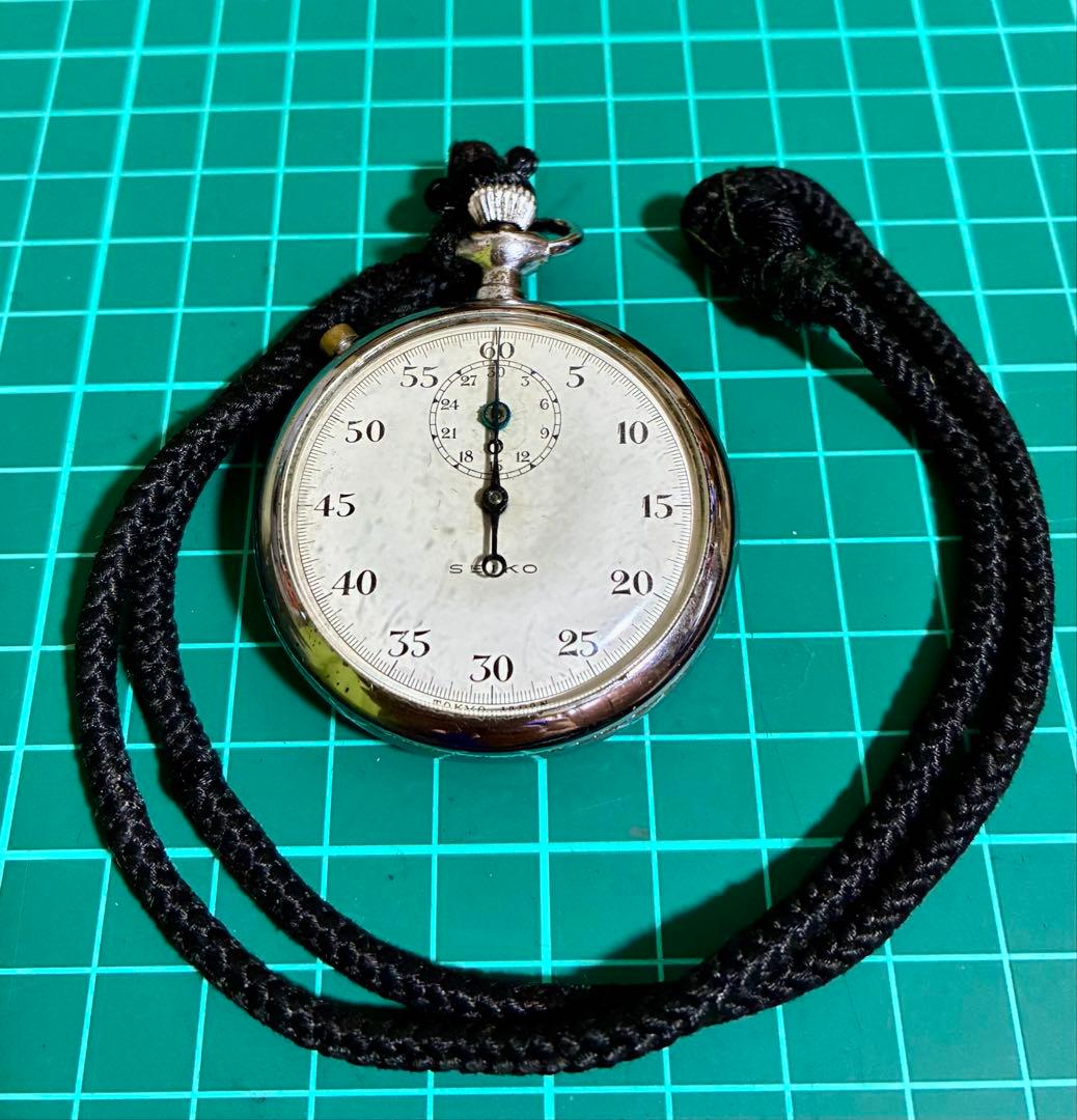 SEIKO手巻き式ストップウォッチ　稼働品　ヴィンテージ　希少