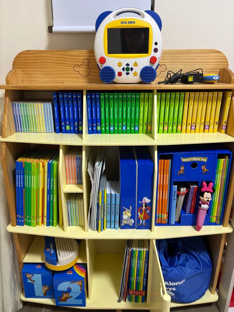 ①2019年 ディズニー英語システムDWE MTDSGパック＋棚